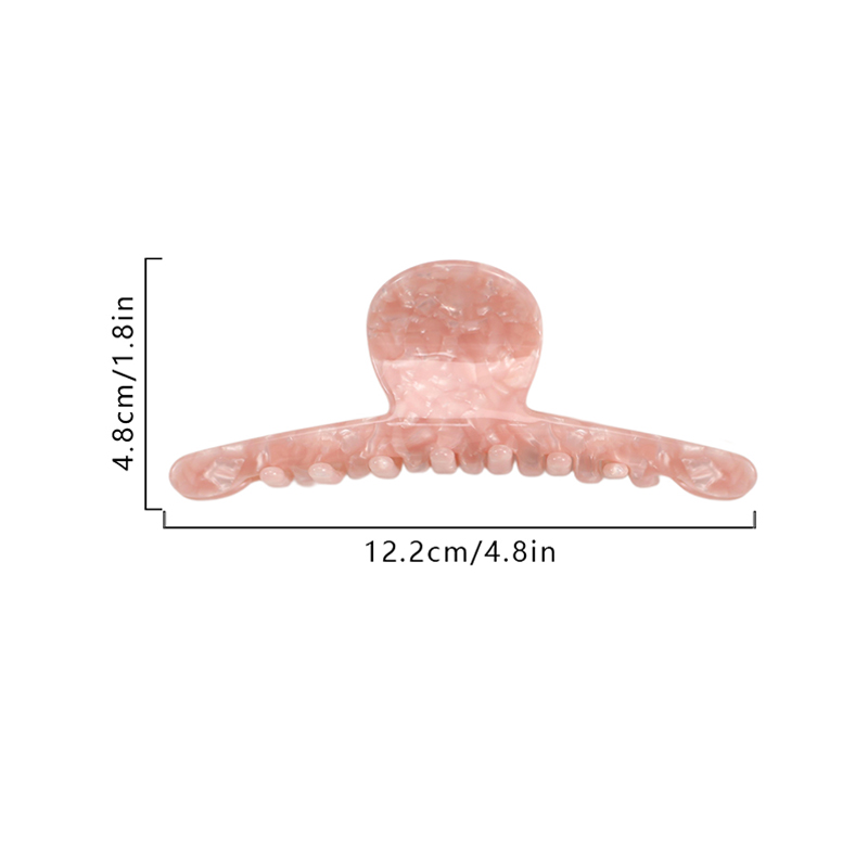 Large Straight Strip Acetate Hair Claw Clip