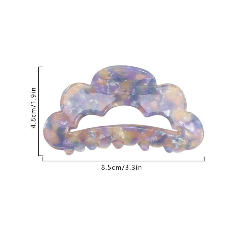 Multi-Layered Cloud Shape Acetate Hair Claw Clip