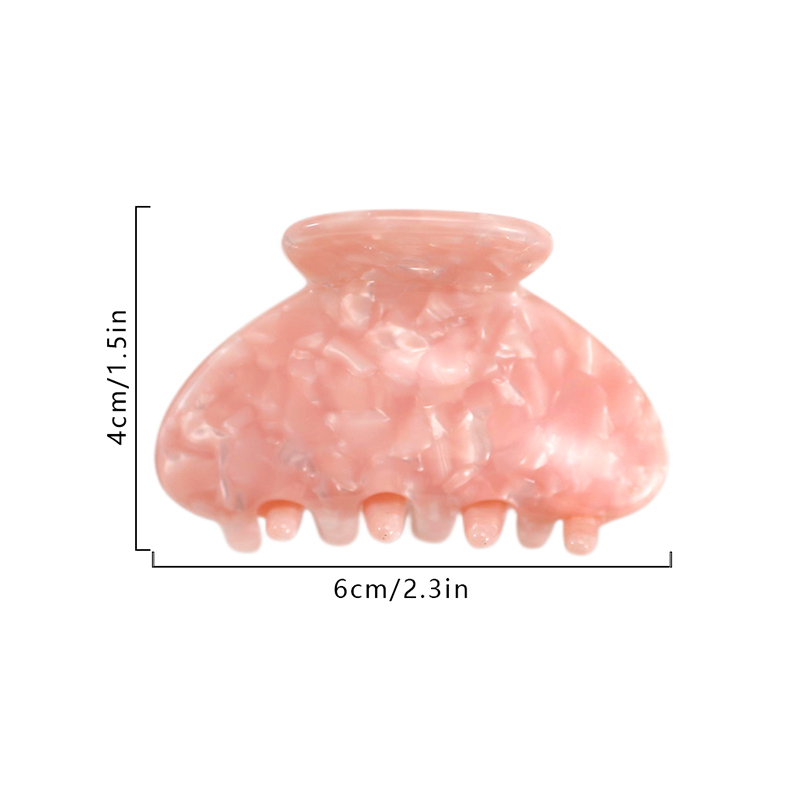 Semicircular Shape Acetate Hair Claw Clip