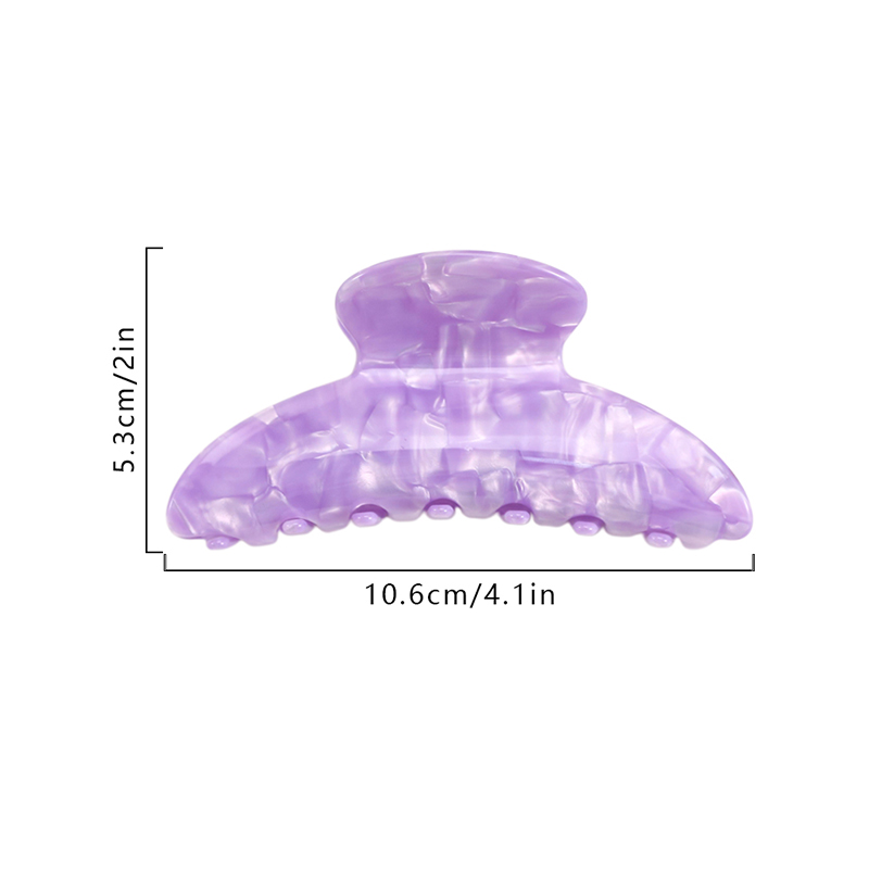 Multicolor Fan Acetate Hair Claw Clip