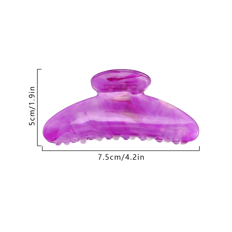 Lightweight Arc Acetate Hair Claw Clip