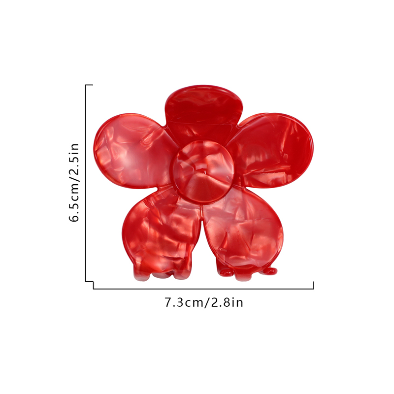 Flower Shape Acetate Hair Claw Clip