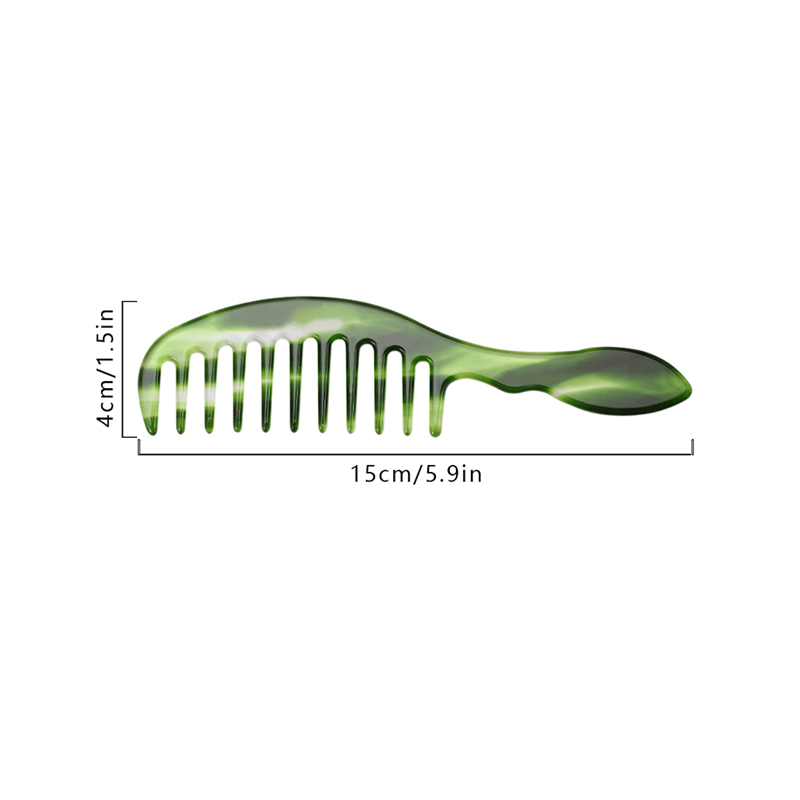 Arched Acetate Comb With Handle