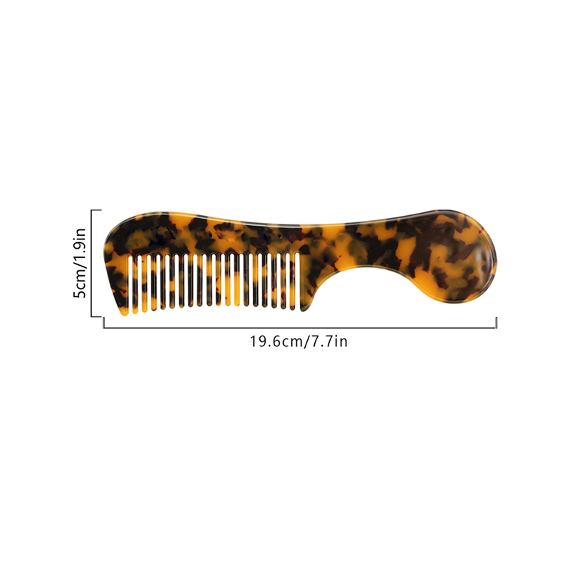 Curved Surface Grip Acetate Comb For Easy