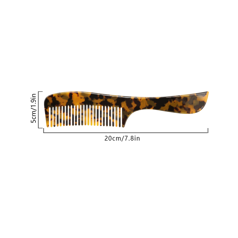 Streamlined Handle Acetate Comb