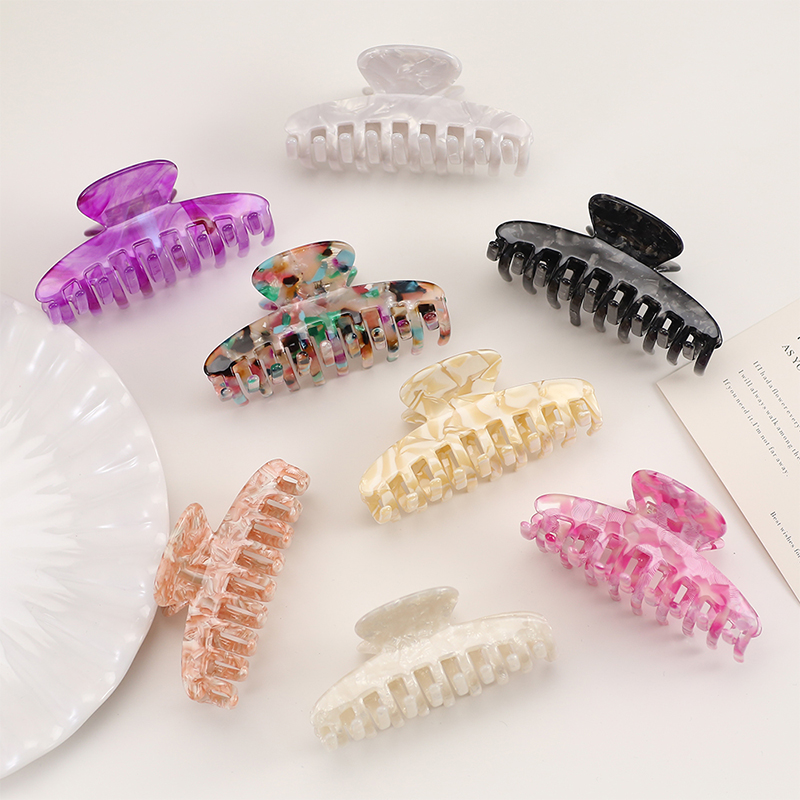 Simple Long Strip Acetate Hair Claw Clip