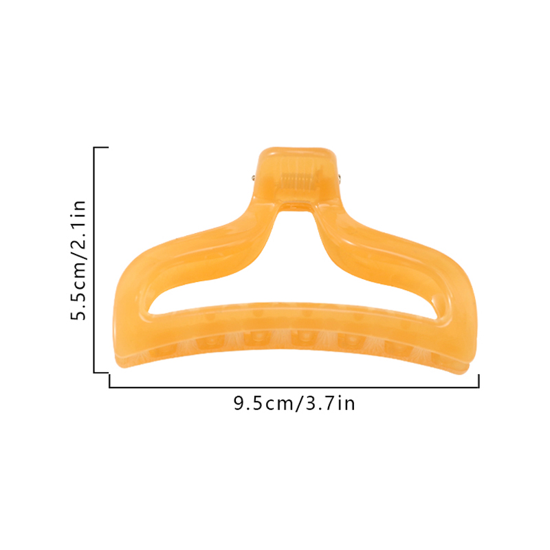 Fishtail Injected Plastic Hair Claw Clip