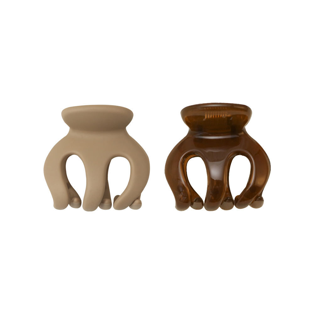 Pumpkin Shiny Injected Plastic Hair Claw Clip