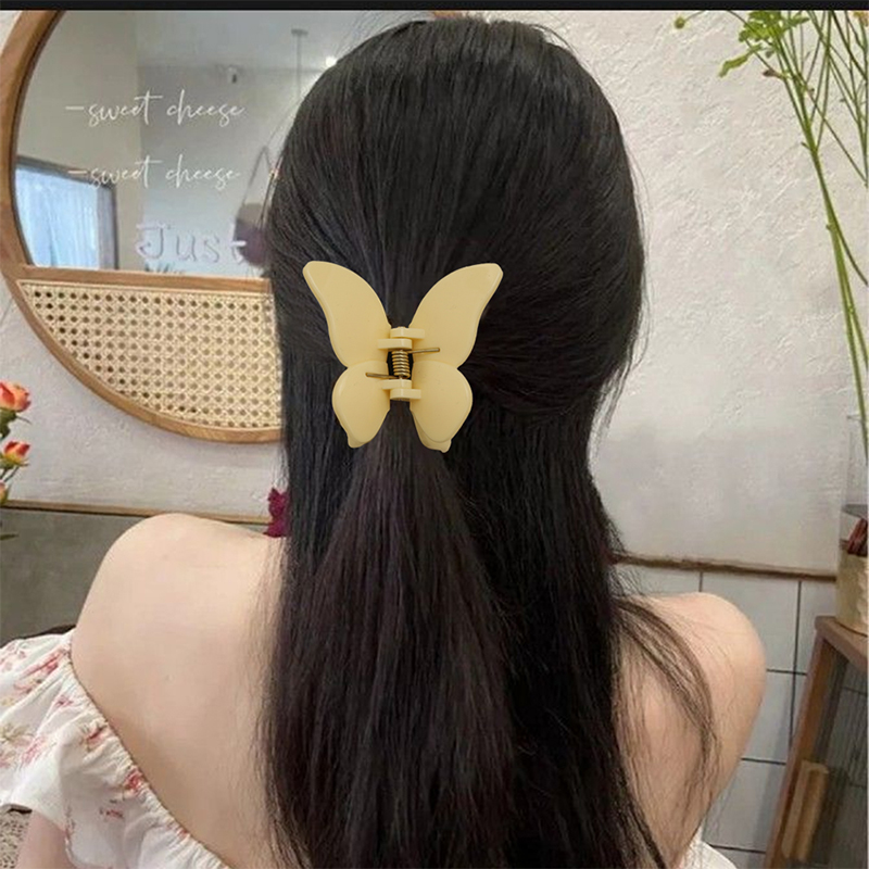 Butterfly Injected Plastic Hair Claw Clip
