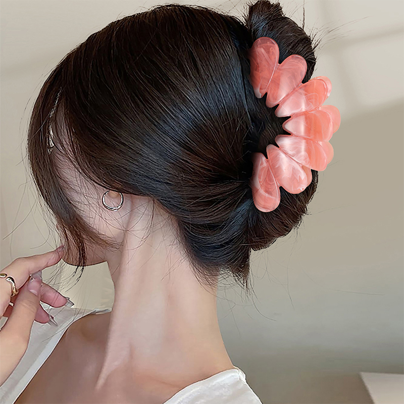 Petal Injected Plastic Hair Claw Clip