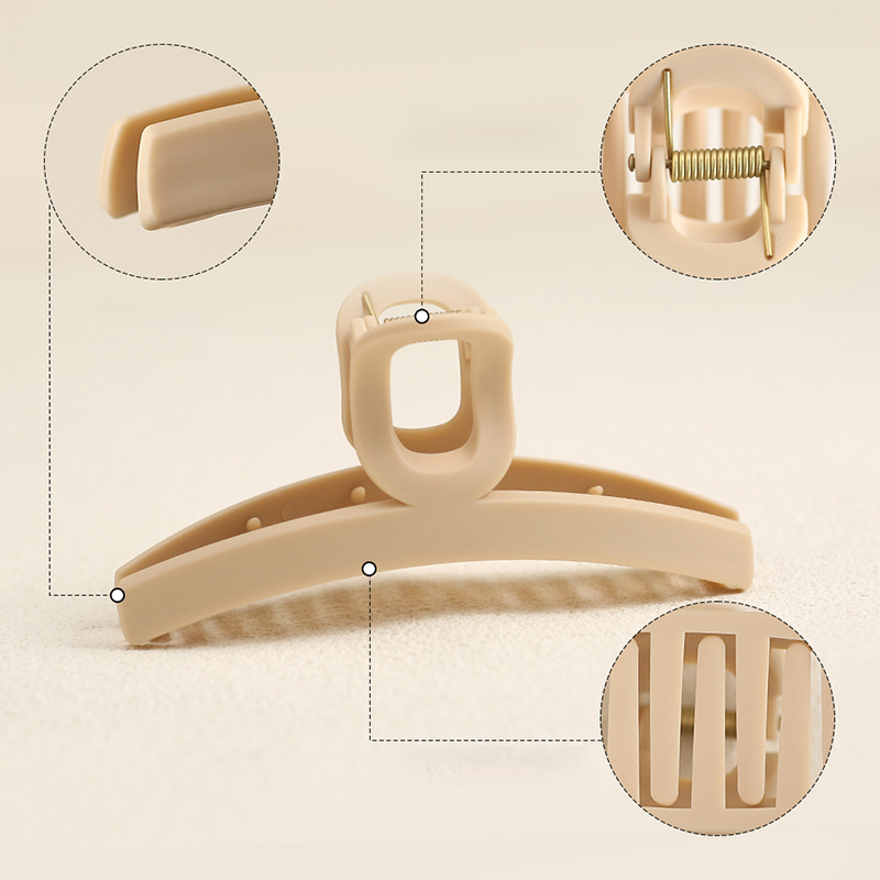 One-Shaped Clip Injected Plastic Hair Claw Clip