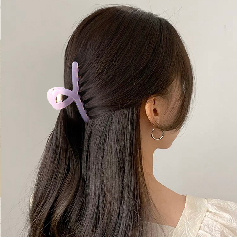 Cross Injected Plastic Hair Claw Clip