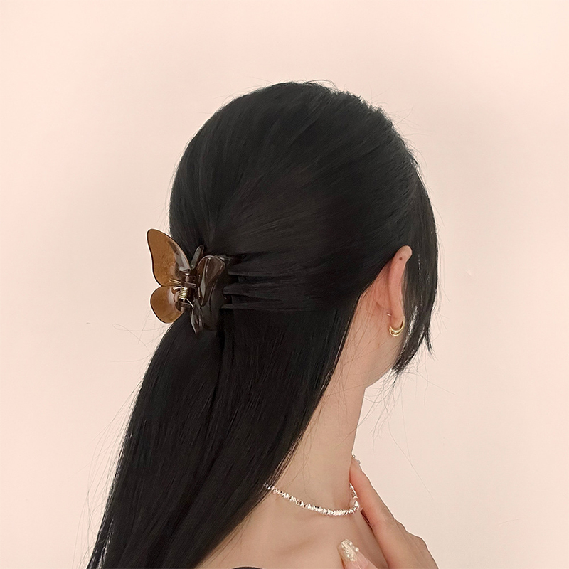 Butterfly Injected Plastic Hair Claw Clip