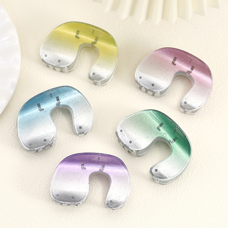 C-Shaped Injected Plastic Hair Claw Clip