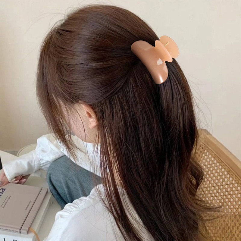 Fan-Shaped Injected Plastic Hair Claw Clip