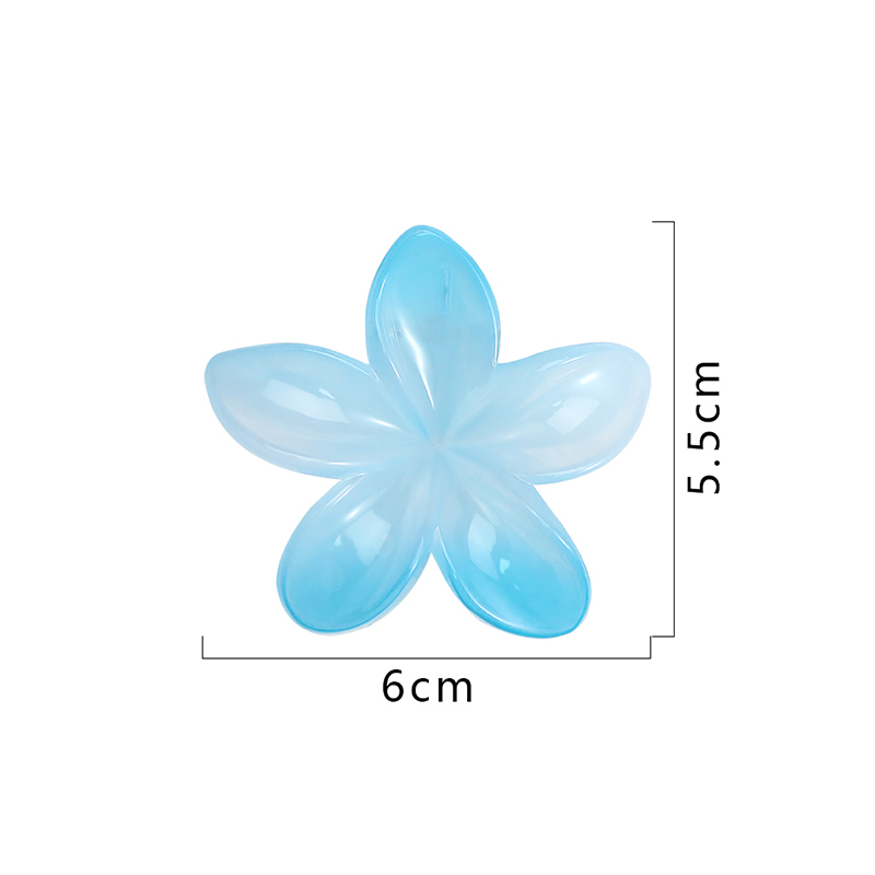Plumeria ABS injected plastic hair claw clip