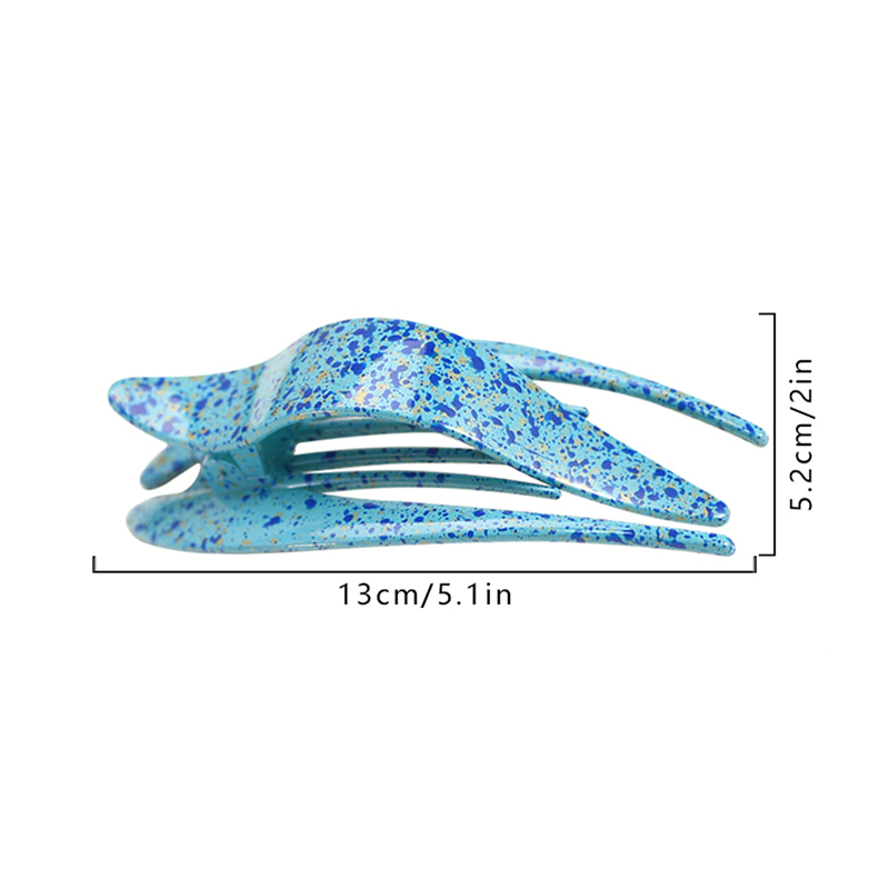 Dovetail clip with plastic clip for injected hair claw