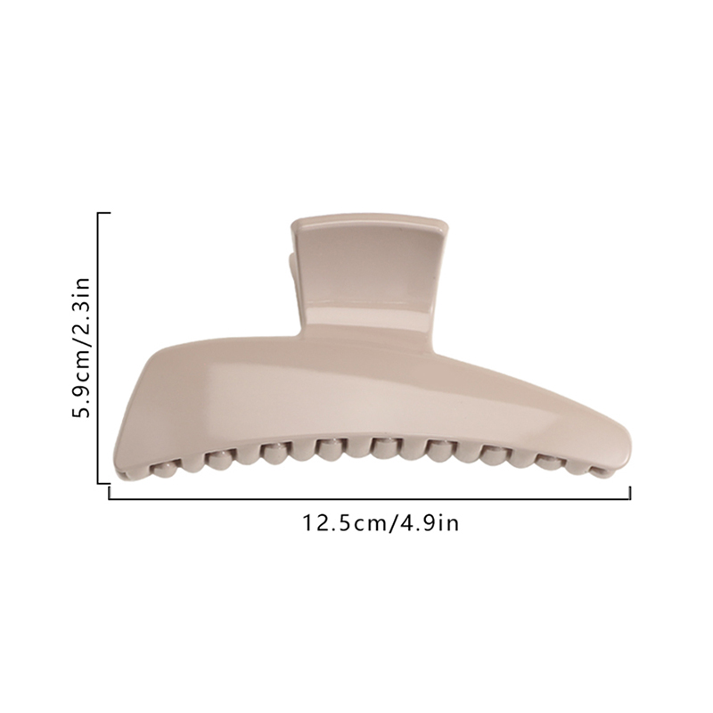 One Line Large Tilting Injection Plastic Hair Claw Clip
