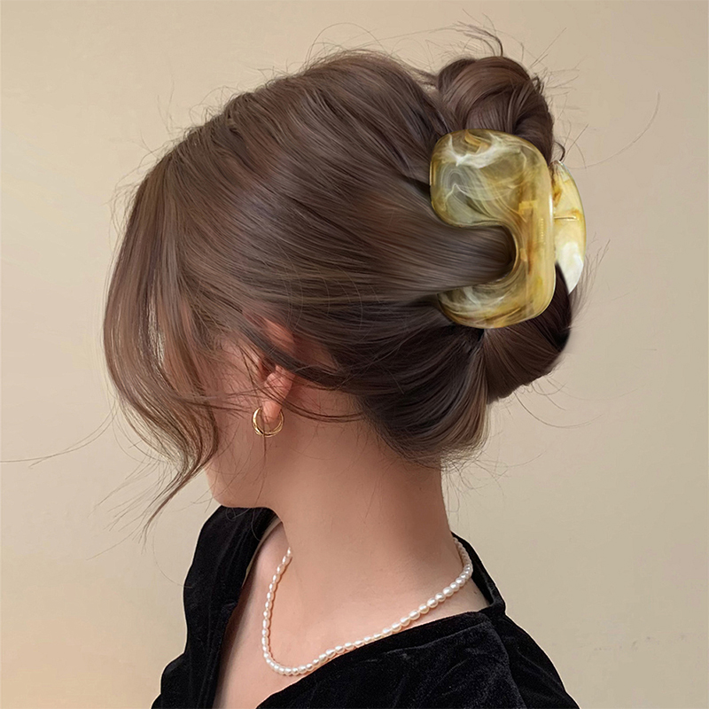 C-Shaped Injected Plastic Hair Claw Clip