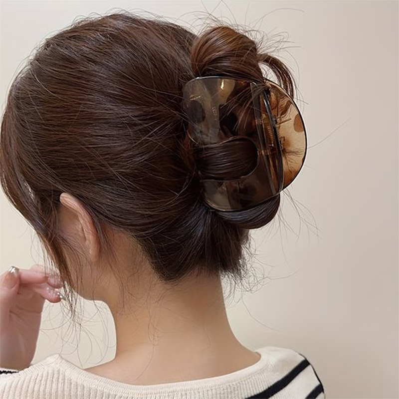 C-Shaped Injected Plastic Hair Claw Clip