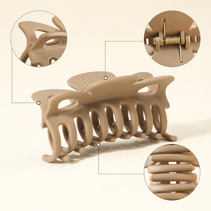 Butterfly Keel Rubber Smooth Injected Plastic Hair Claw Clip