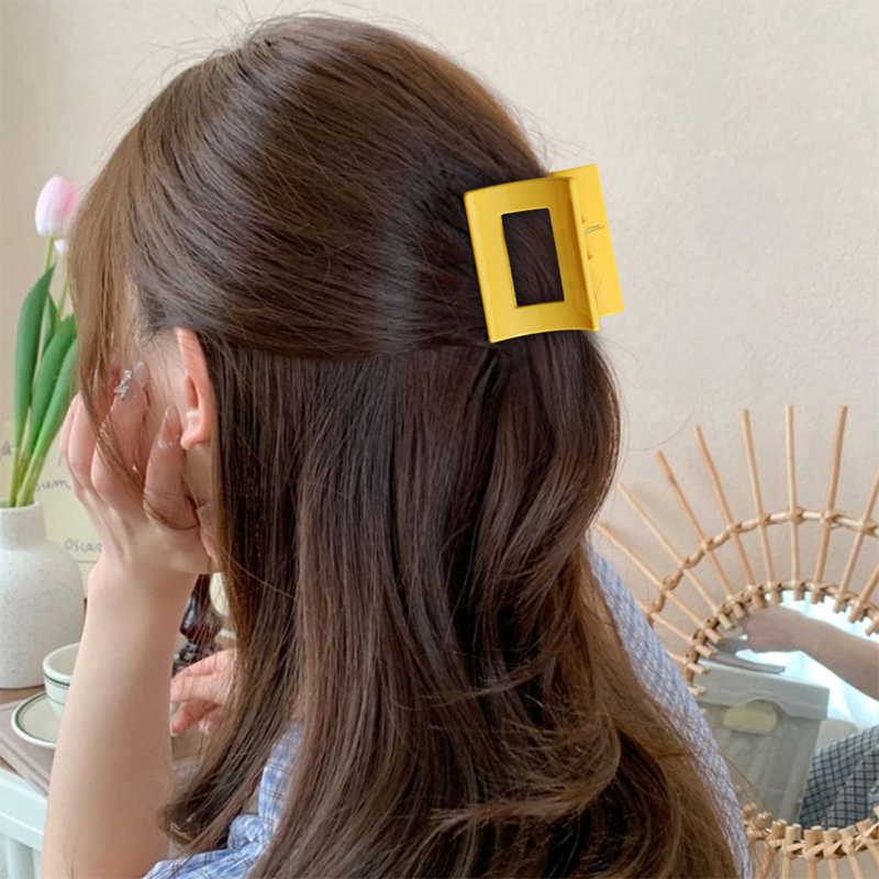 Square Injected Plastic Hair Claw Clip