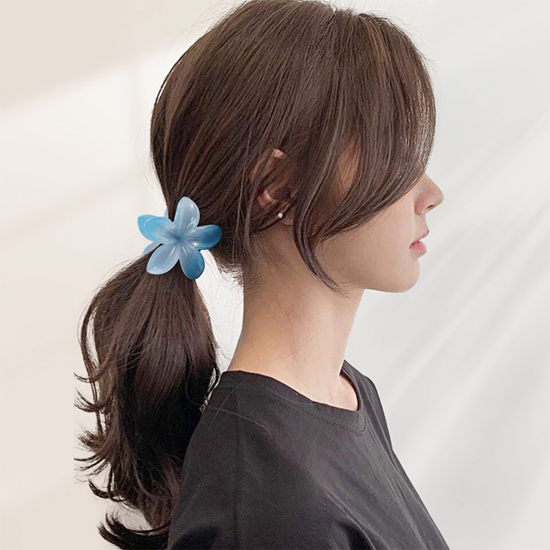 Plumeria ABS injected plastic hair claw clip