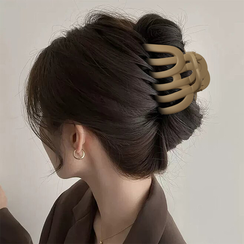 Pumpkin Injected Plastic Hair Claw Clip