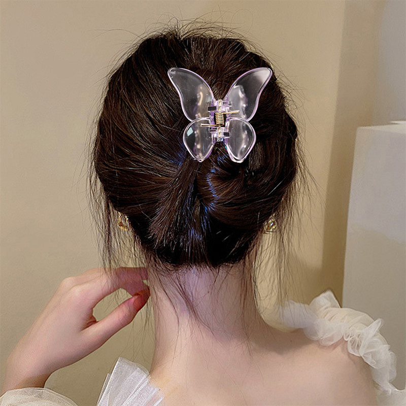 Butterfly Injected Plastic Hair Claw Clip