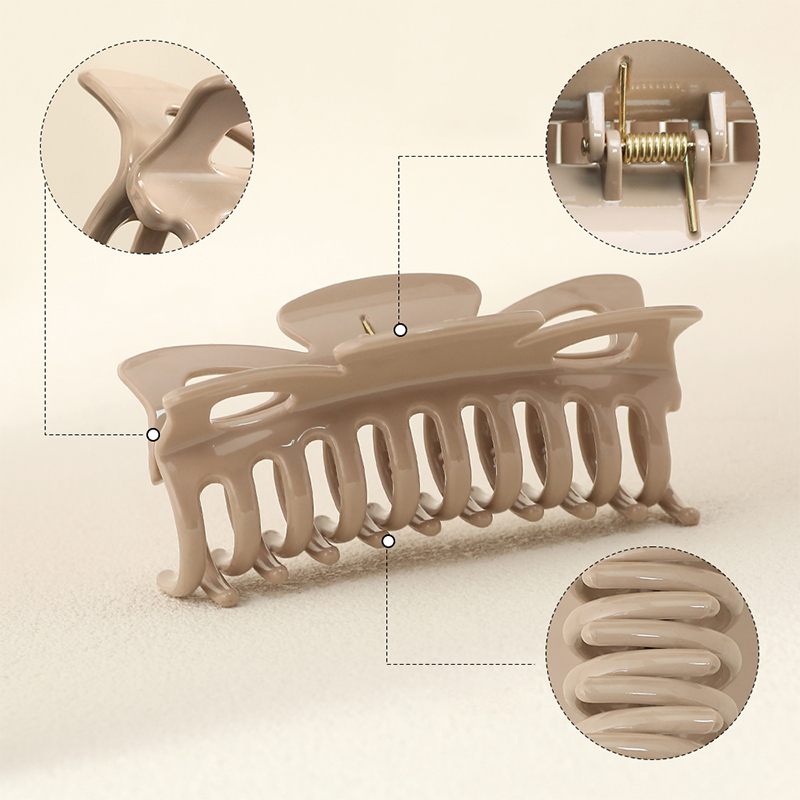 Butterfly Keel Injected Plastic Hair Claw Clip