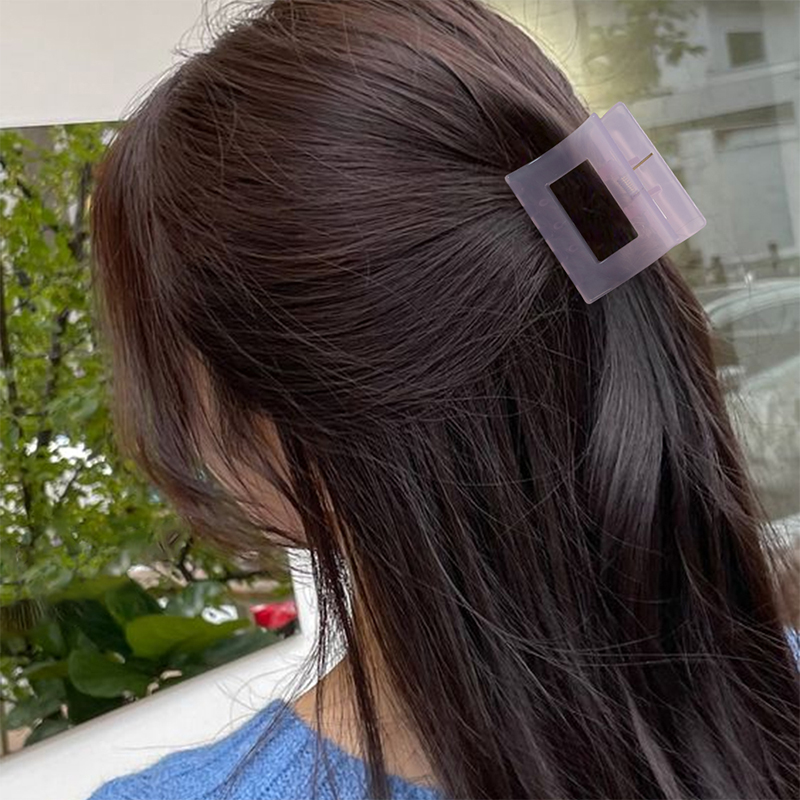 Square Injected Plastic Hair Claw Clip