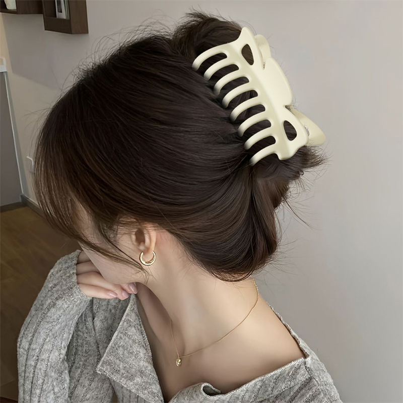 Butterfly Keel Rubber Smooth Injected Plastic Hair Claw Clip