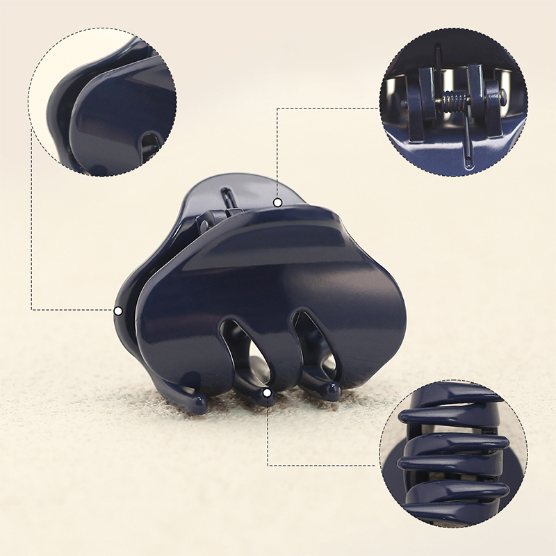 Inclined Teeth Injected Plastic Hair Claw Clip