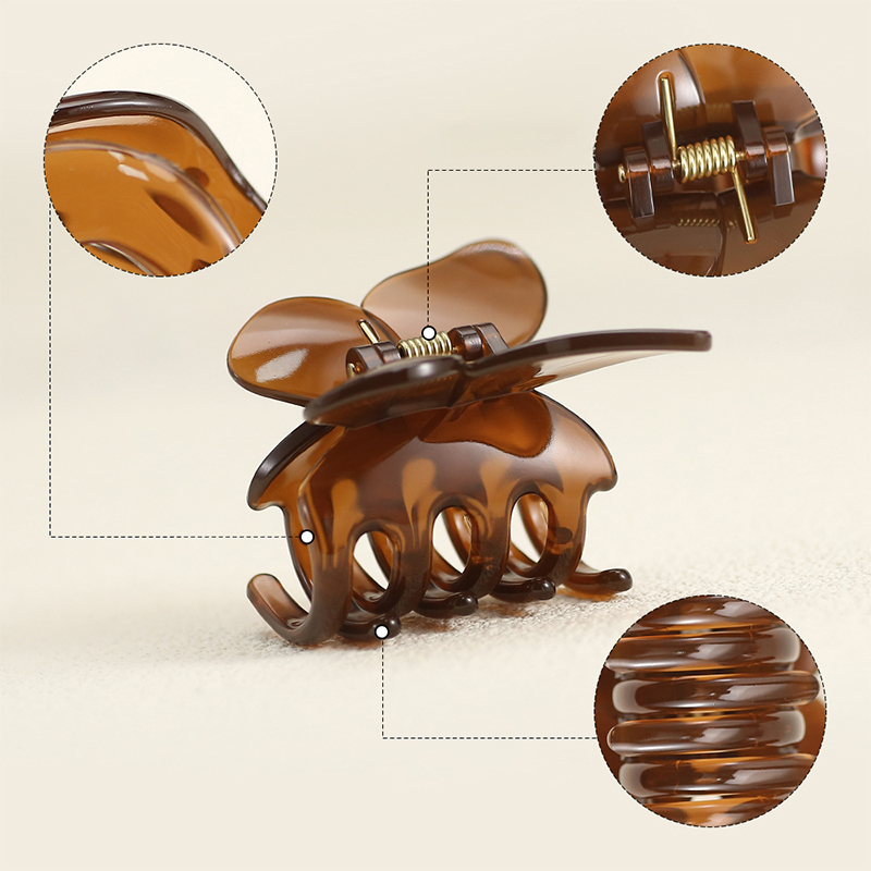 Butterfly Injected Plastic Hair Claw Clip