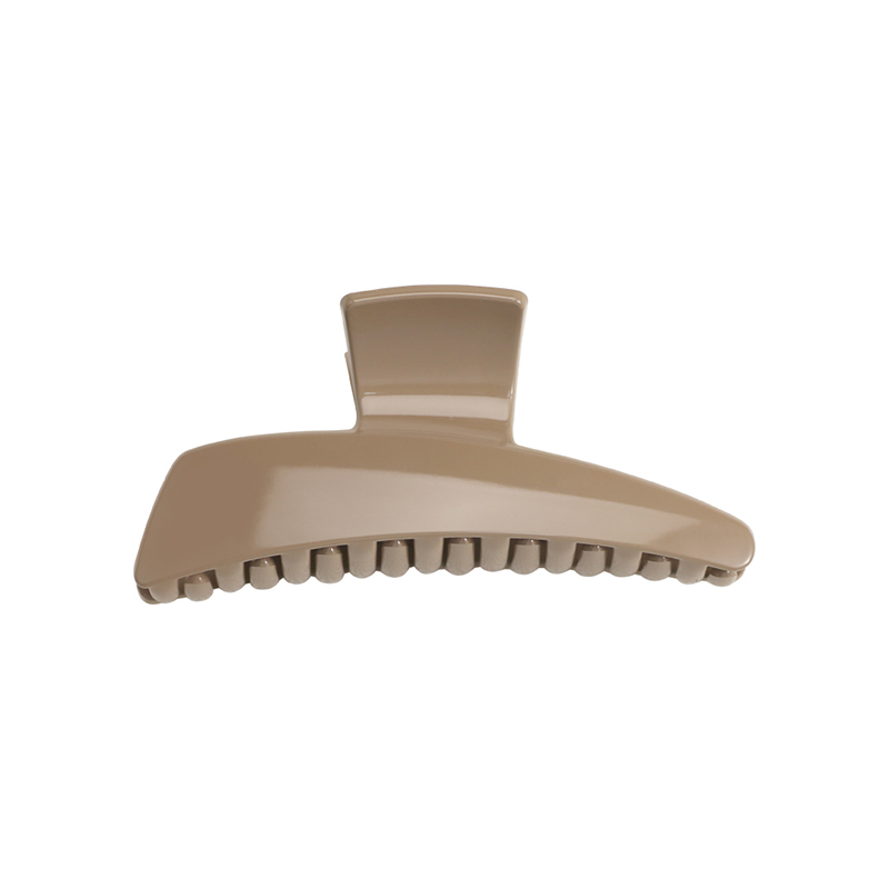 Small plastic hair claw clip with one line tilting injection