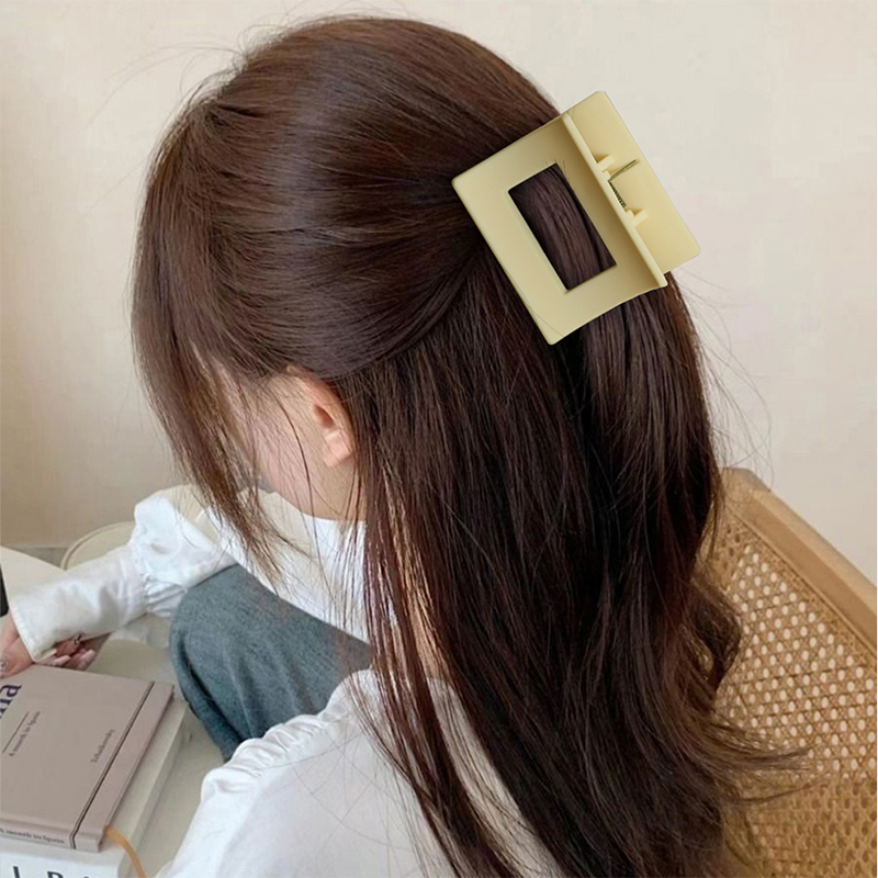 Square Injected Plastic Hair Claw Clip