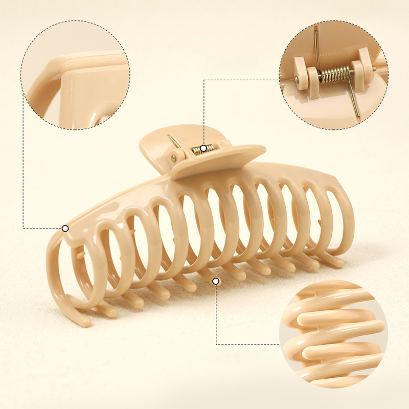 Bright Keel Injected Plastic Hair Claw Clip