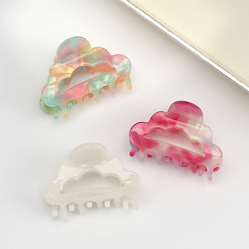 Cloud Shape Hollow Acetate Hair Claw Clip