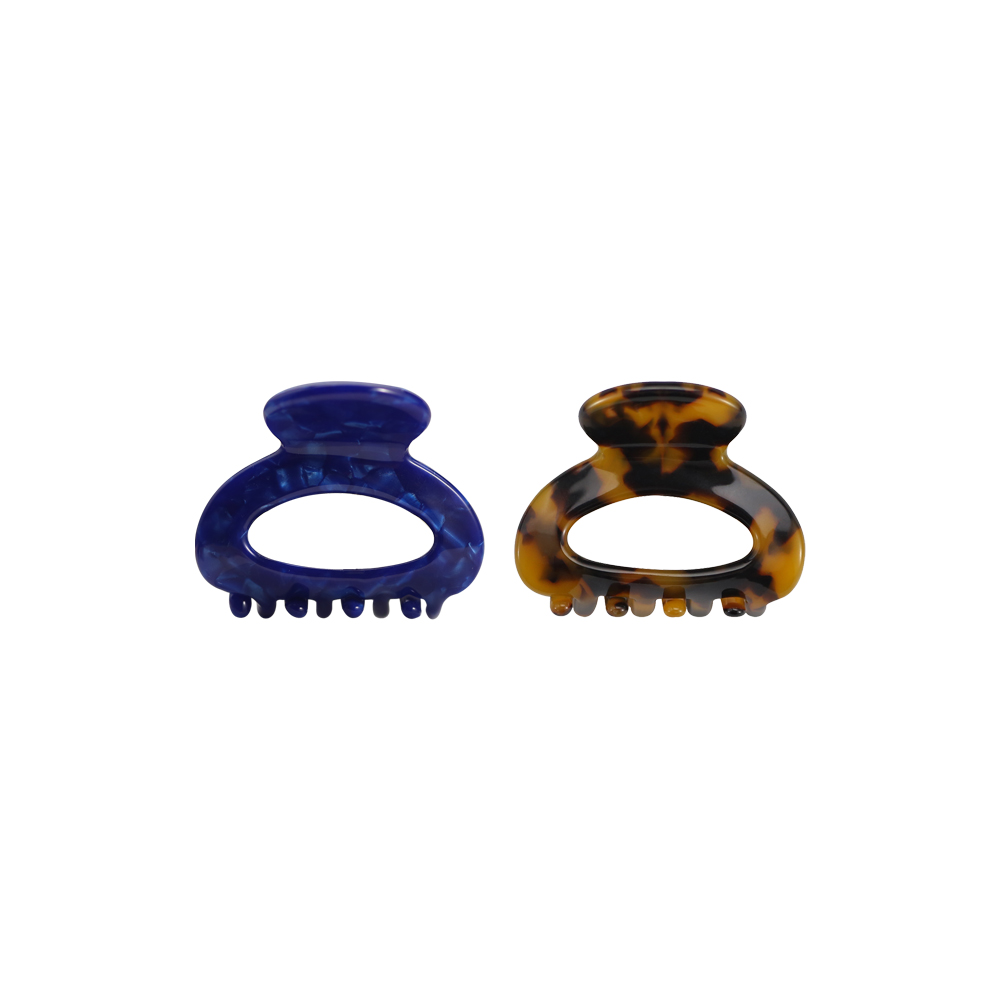 Round Notch Acetate Hair Claw Clip