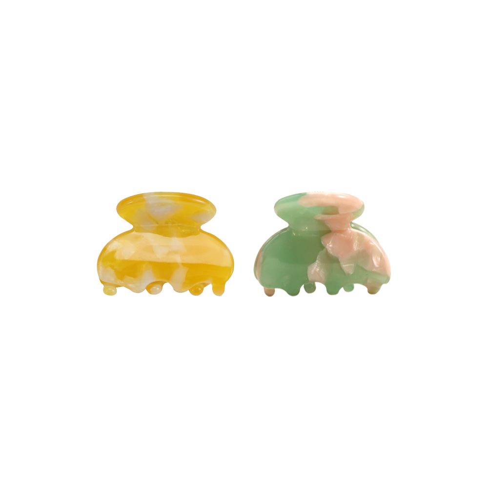 Short And Smooth Teeth Acetate Hair Claw Clip