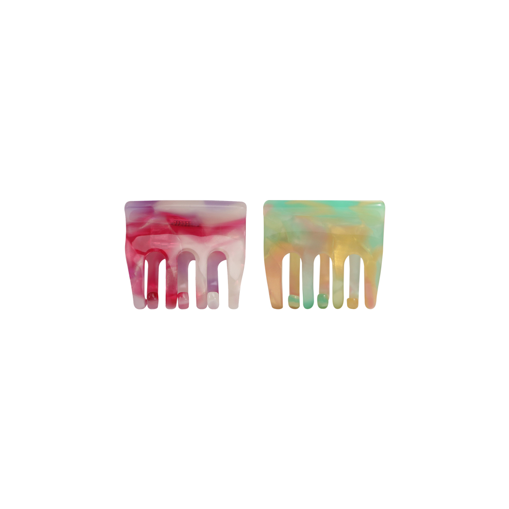 Rectangular And Compact Acetate Hair Claw Clip