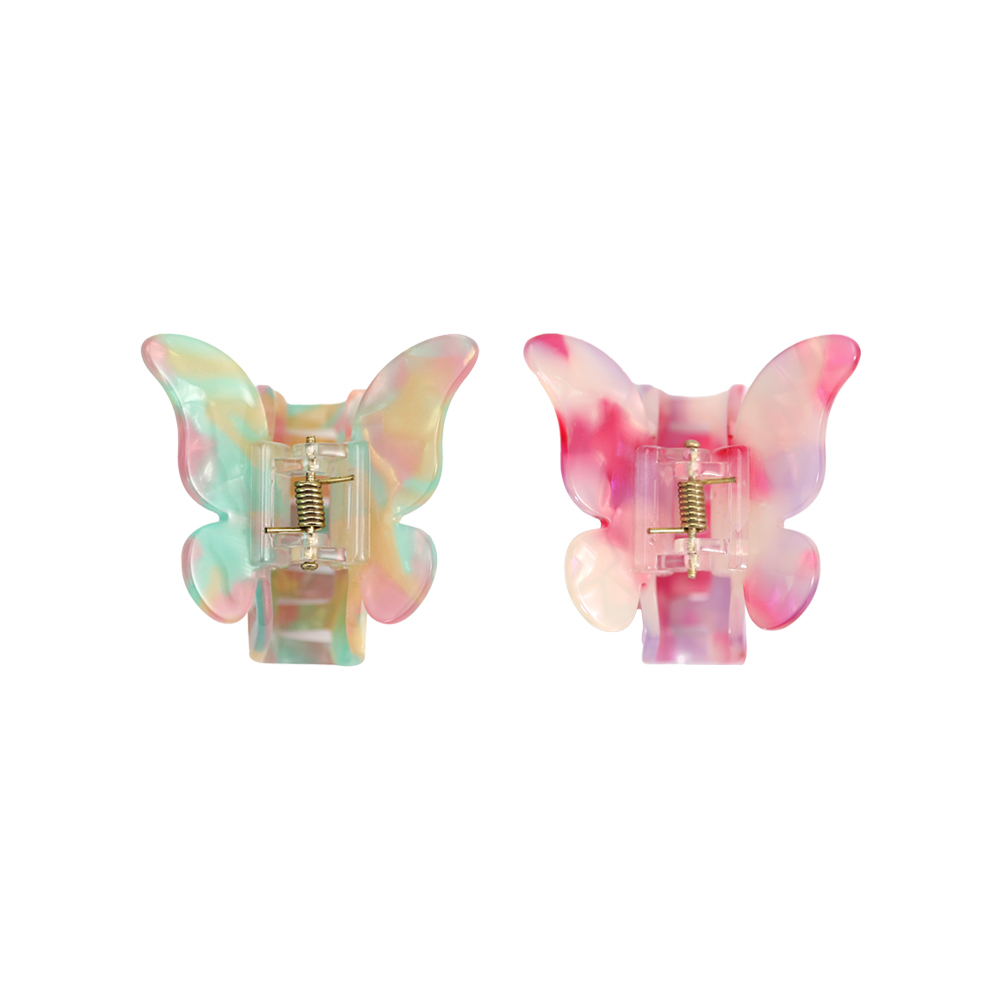 Colorful Butterfly Appearance Acetate Hair Claw Clip