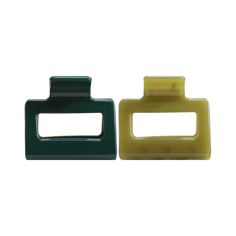 Square Injected Plastic Hair Claw Clip With Handle