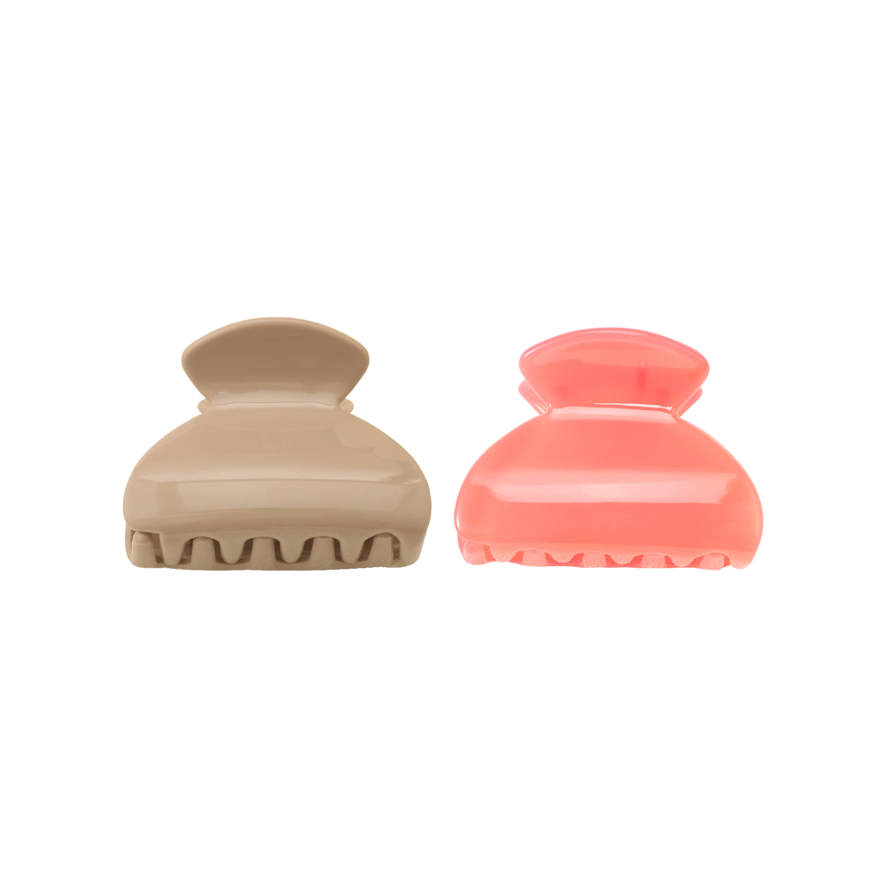 Semicircular Injected Plastic Hair Claw Clip