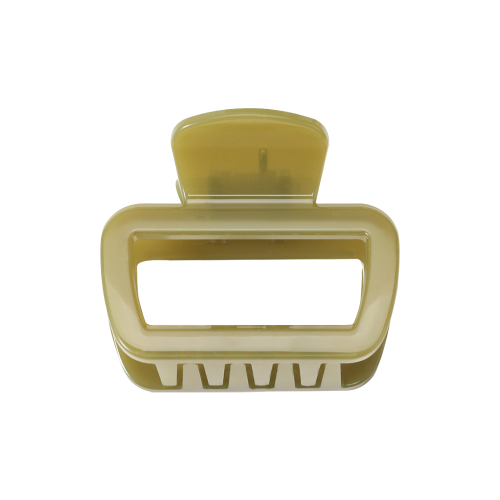 Rounded Trapezoid Injected Plastic Hair Claw Clip